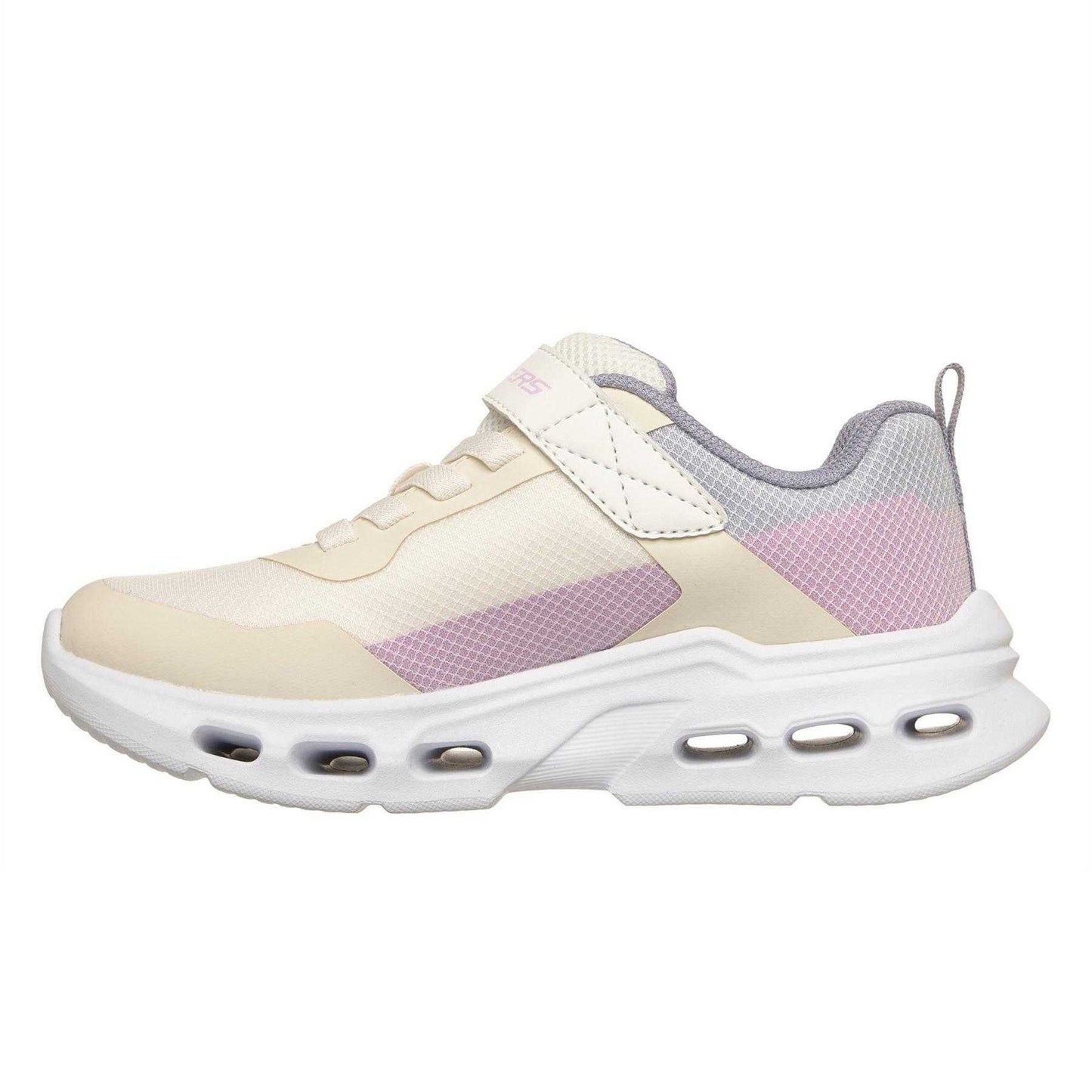 Natural - Back - Skechers Childrens-Kids Glide Step Drift Trainers