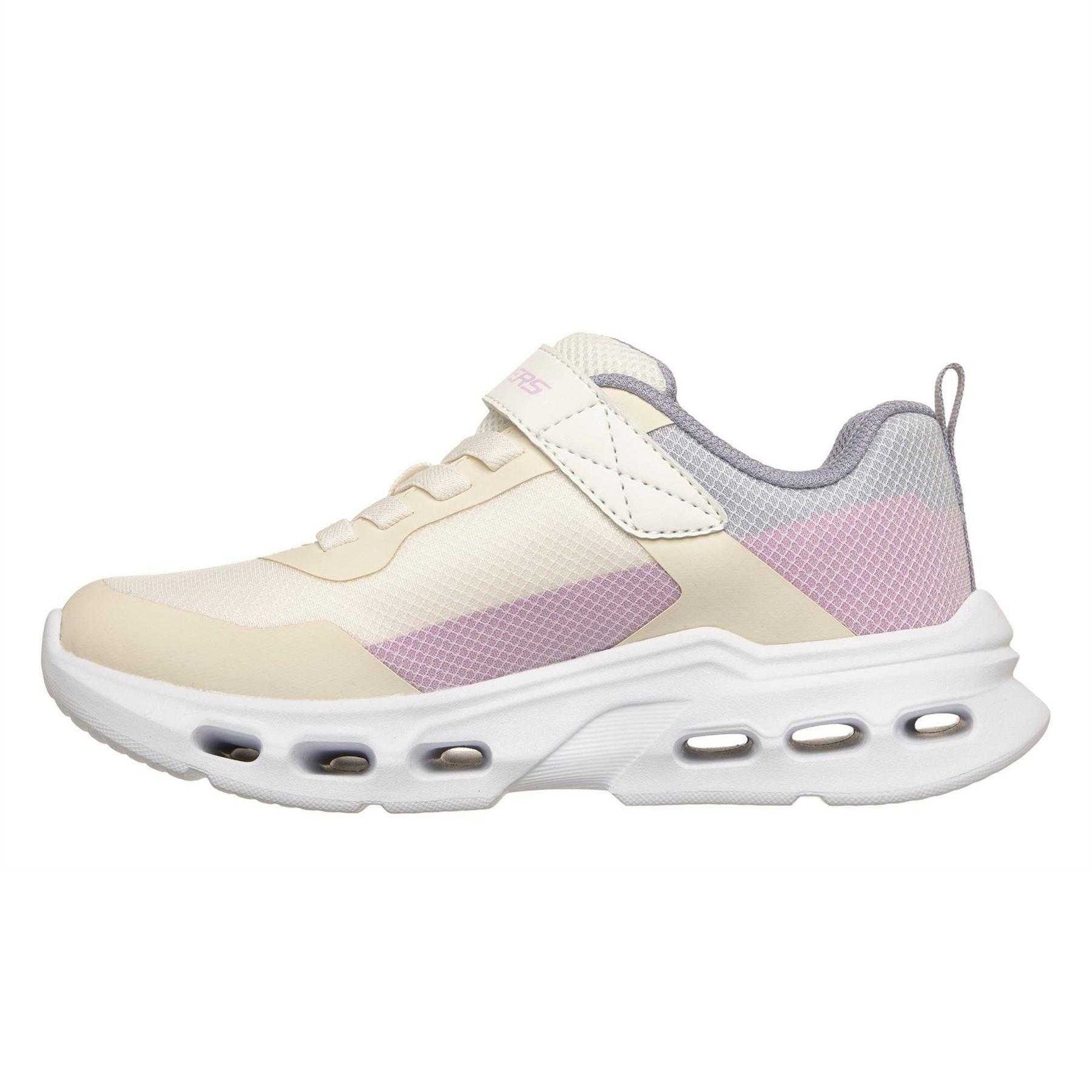 Natural - Back - Skechers Childrens-Kids Glide Step Drift Trainers