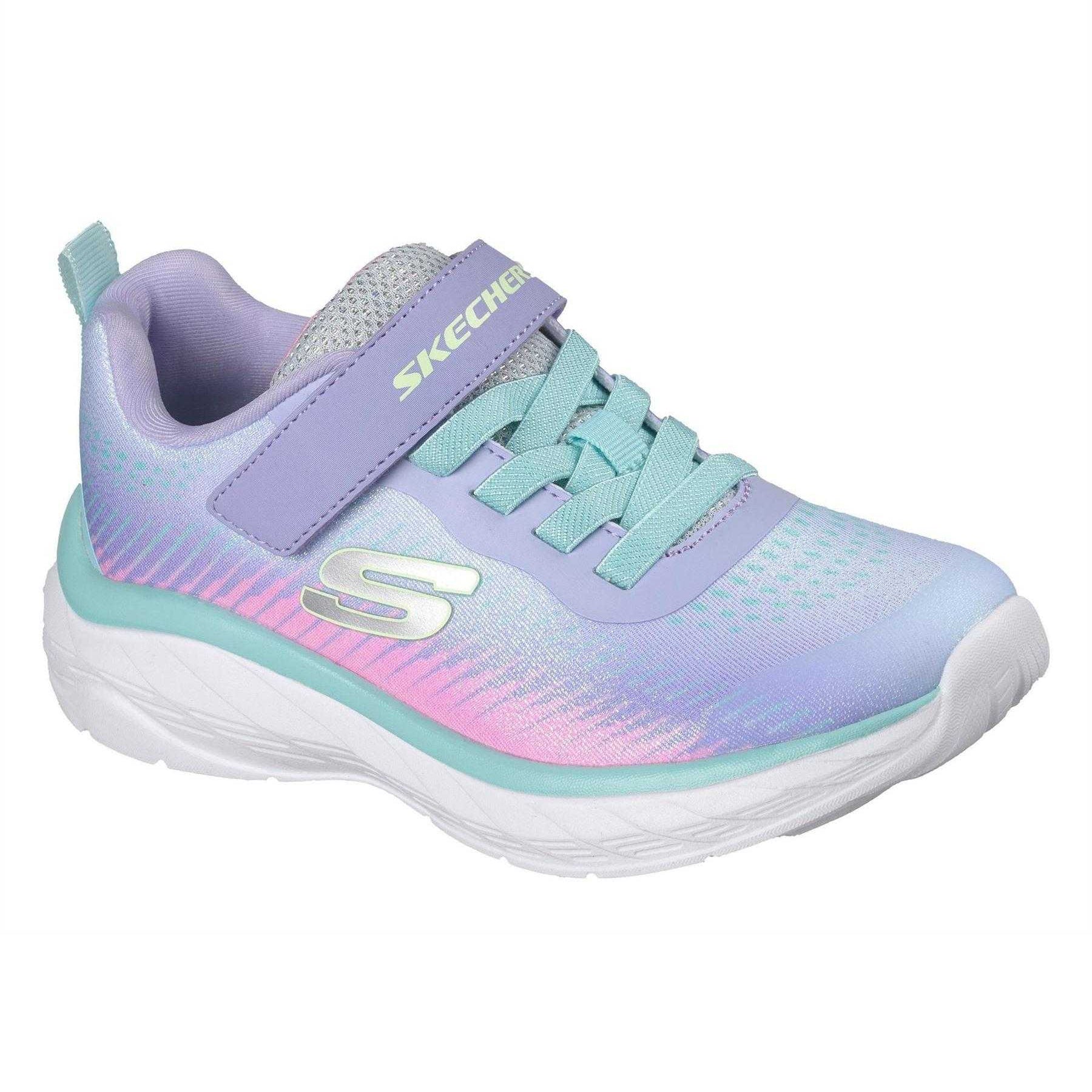 Lavender-Multicoloured - Front - Skechers Girls Boundless Ombre Mesh Trainers
