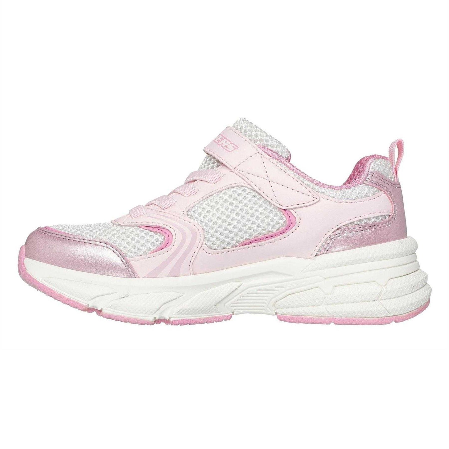 Pink - Back - Skechers Girls Graph Retro Low Trainers