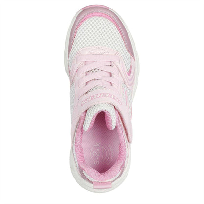 Pink - Pack Shot - Skechers Girls Graph Retro Low Trainers