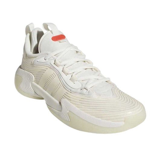 White-Red - Front - Adidas Womens-Ladies Exhibit Select 2.0 Synthetic Basketball Shoes