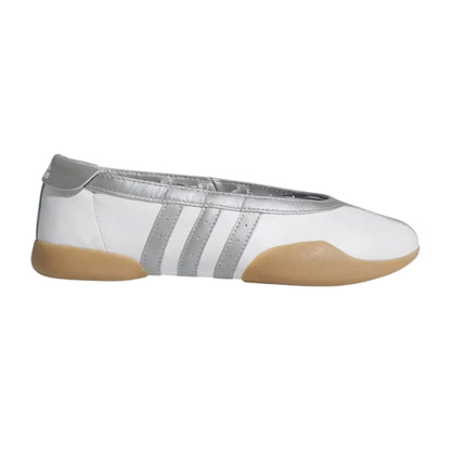 White-Silver - Side - Adidas Womens-Ladies Taekwondo Flat Trainers