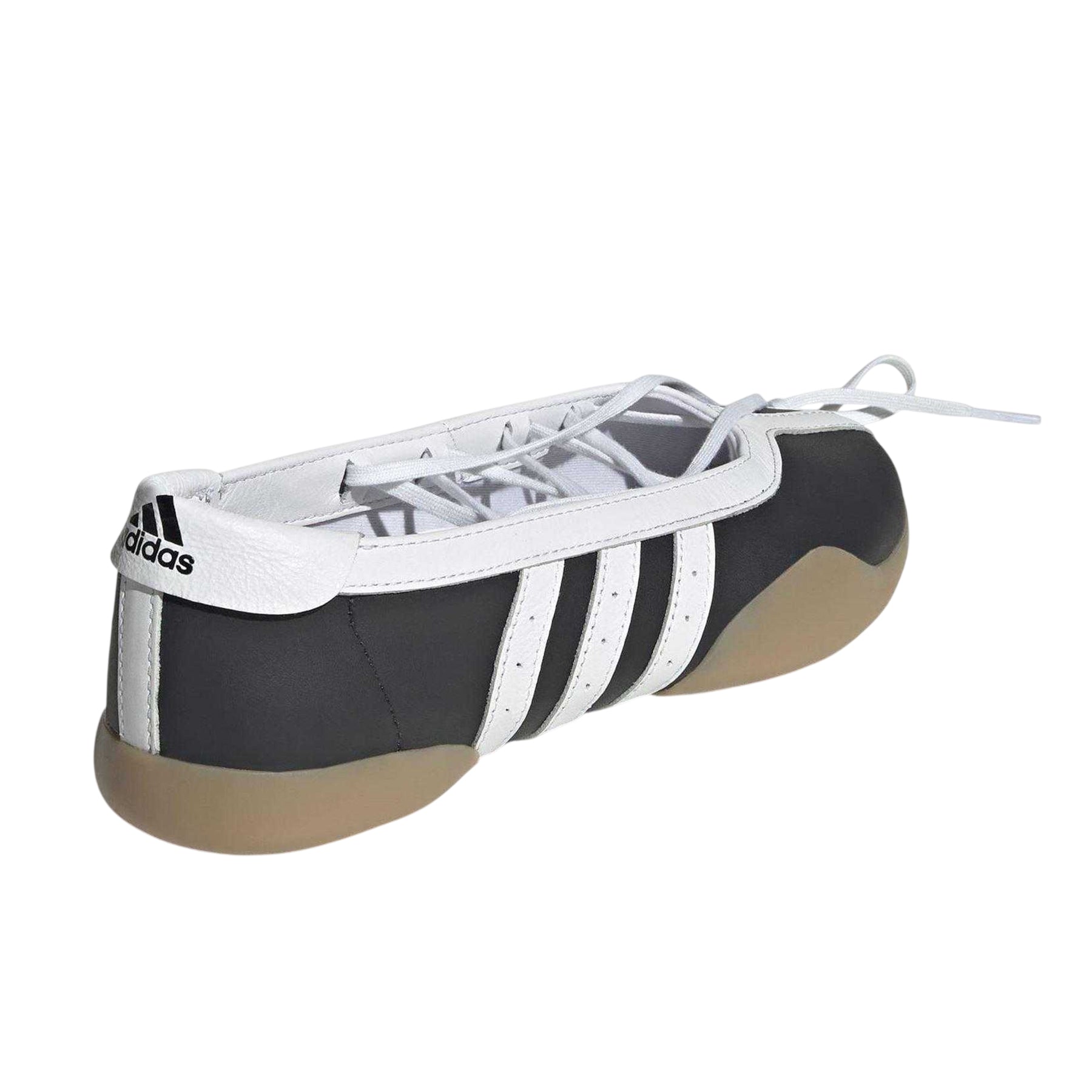 Black-White - Back - Adidas Womens-Ladies Taekwondo Flat Trainers