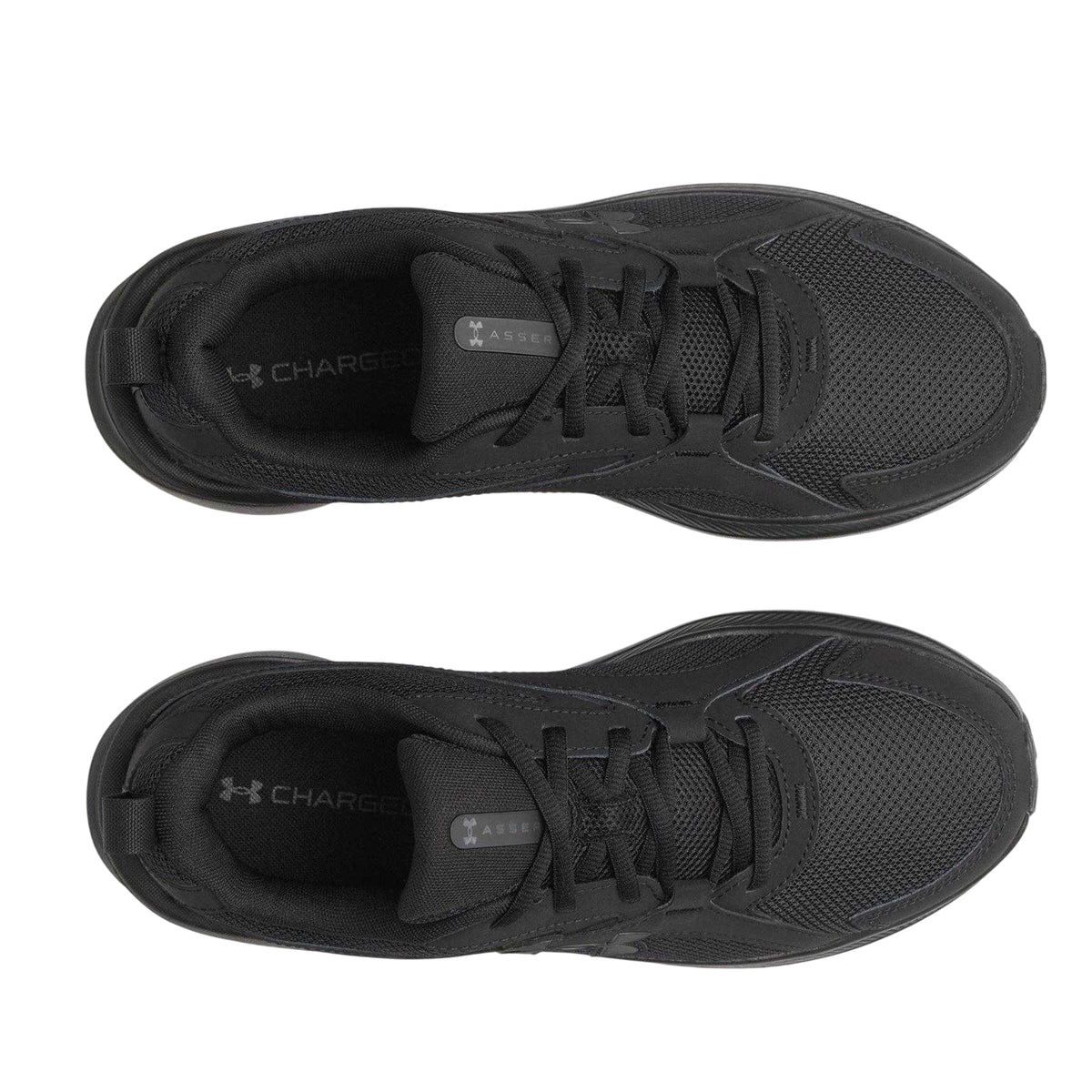 Triple Black - Side - Under Armour Mens Assert 11 Trainers