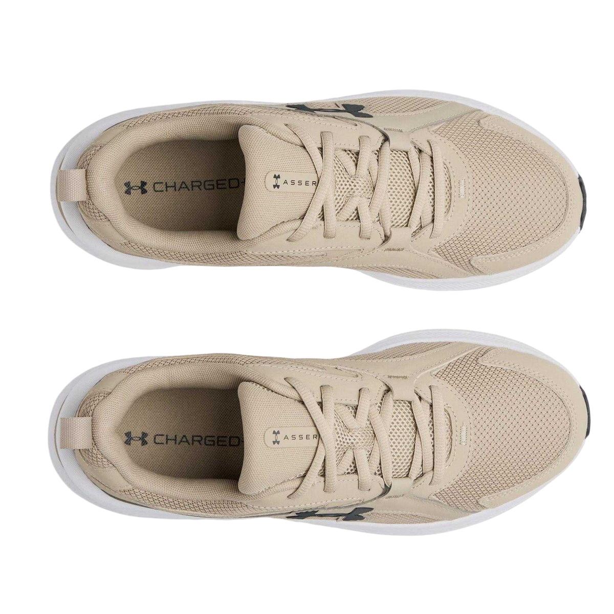 Khaki - Side - Under Armour Mens Assert 11 Trainers