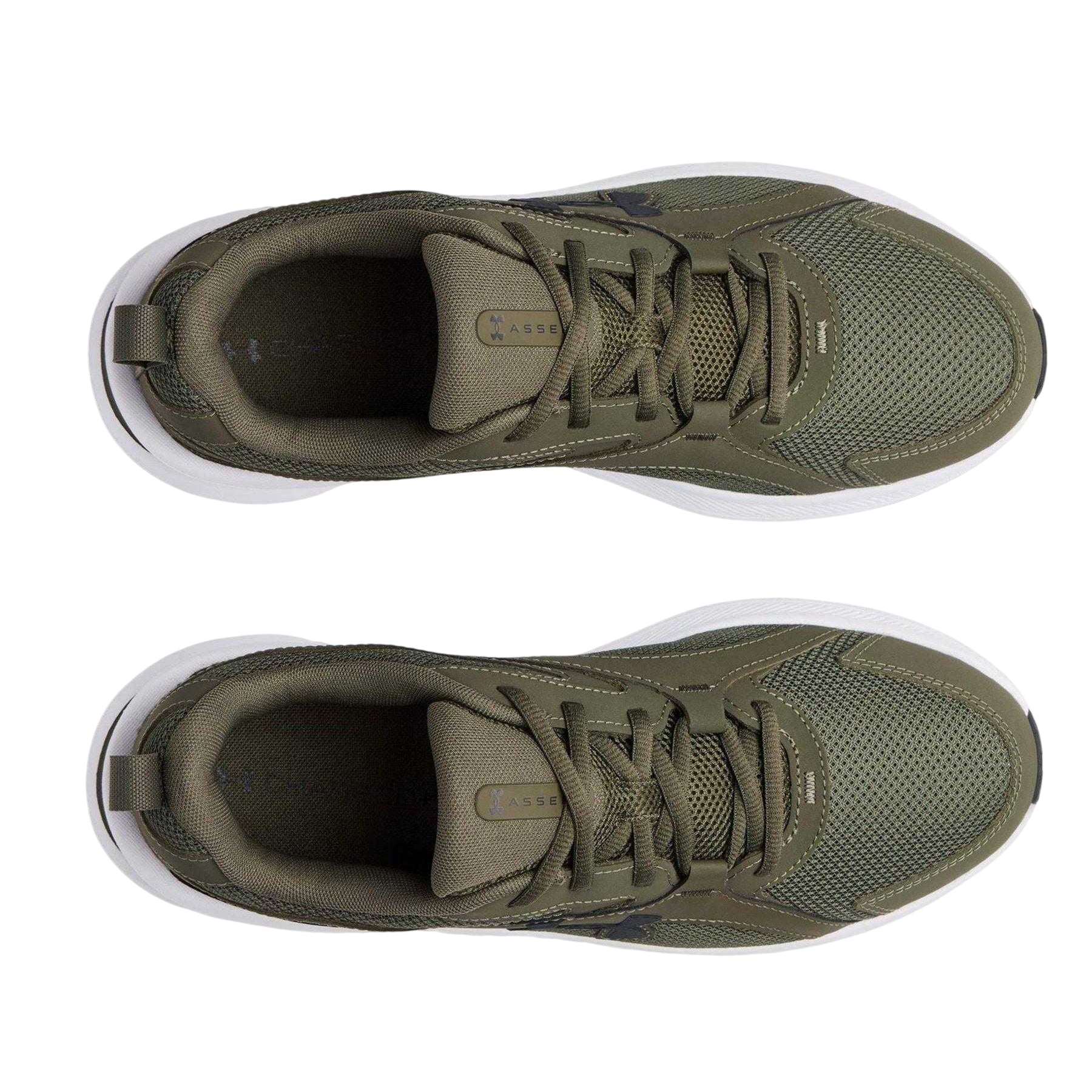 Marine-White - Side - Under Armour Mens Assert 11 Trainers