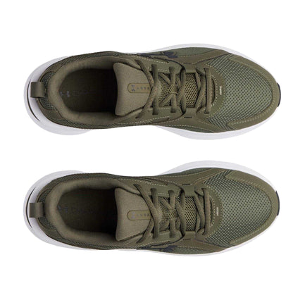 Marine-White - Side - Under Armour Mens Assert 11 Trainers