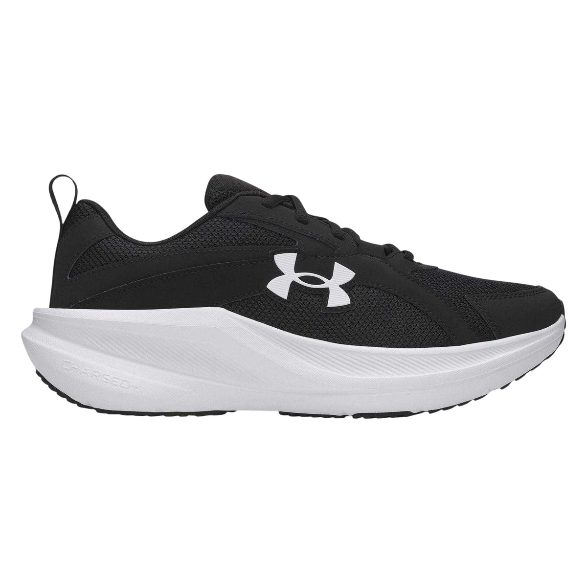 Black-White - Front - Under Armour Mens Assert 11 Trainers