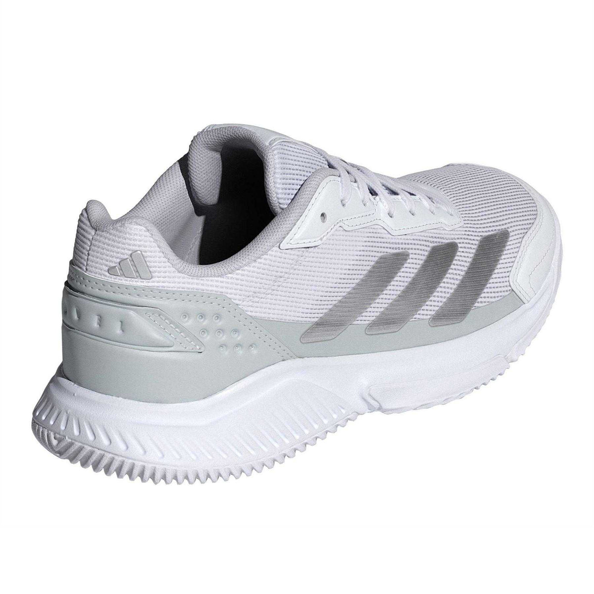 White - Back - Adidas Womens-Ladies Courtquick Cloudfoam Padel Shoes