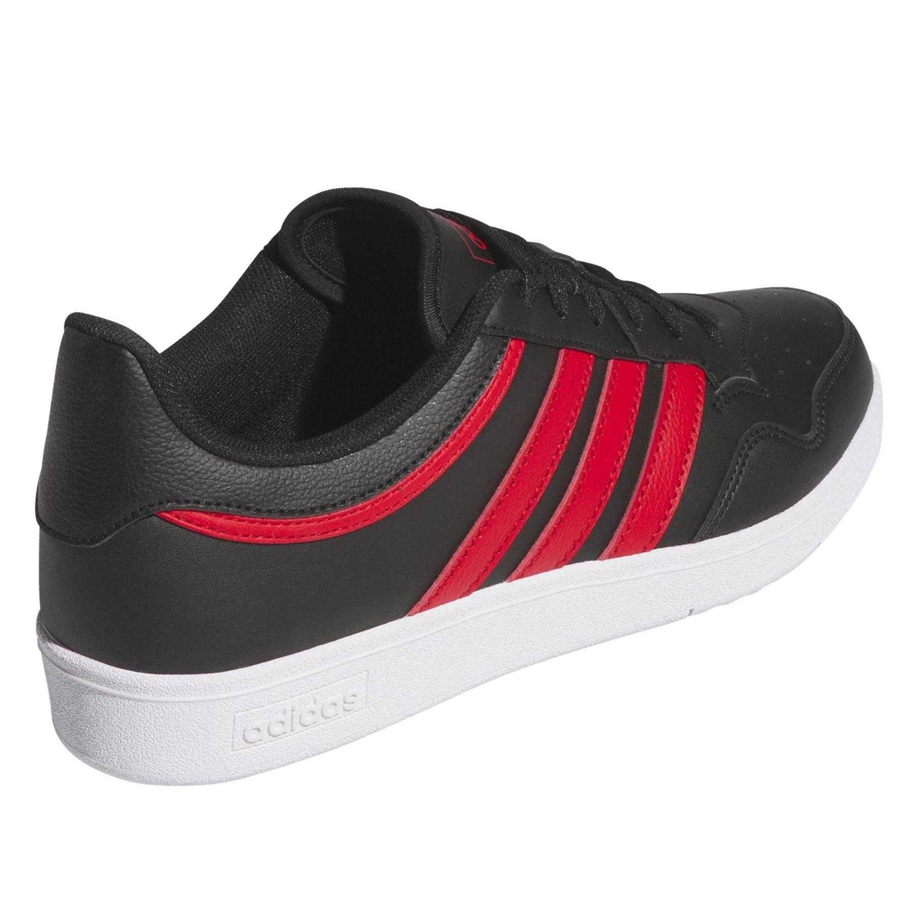 Core Black - Back - Adidas Womens-Ladies Hoops 4.0 Flat Trainers