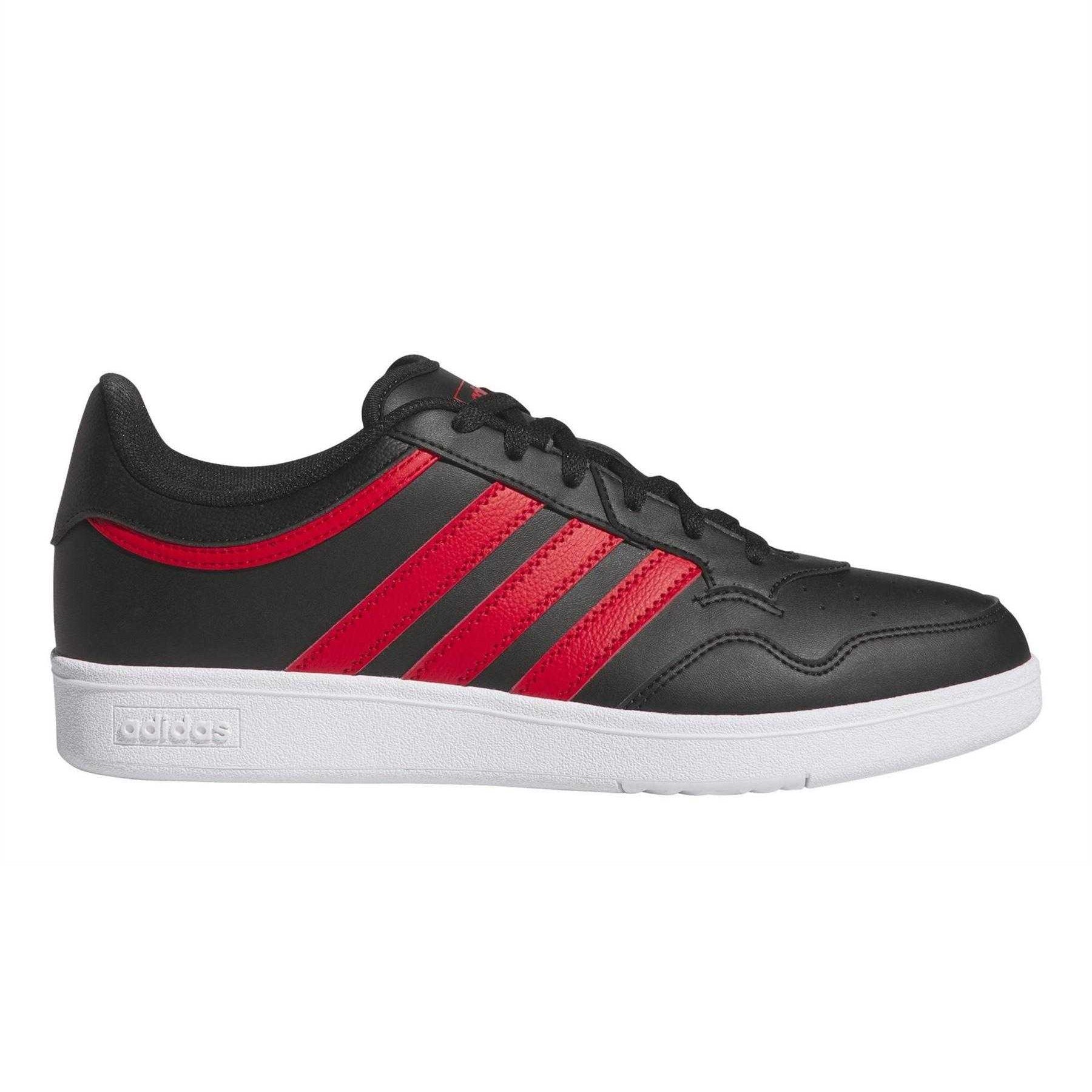 Core Black - Lifestyle - Adidas Womens-Ladies Hoops 4.0 Flat Trainers