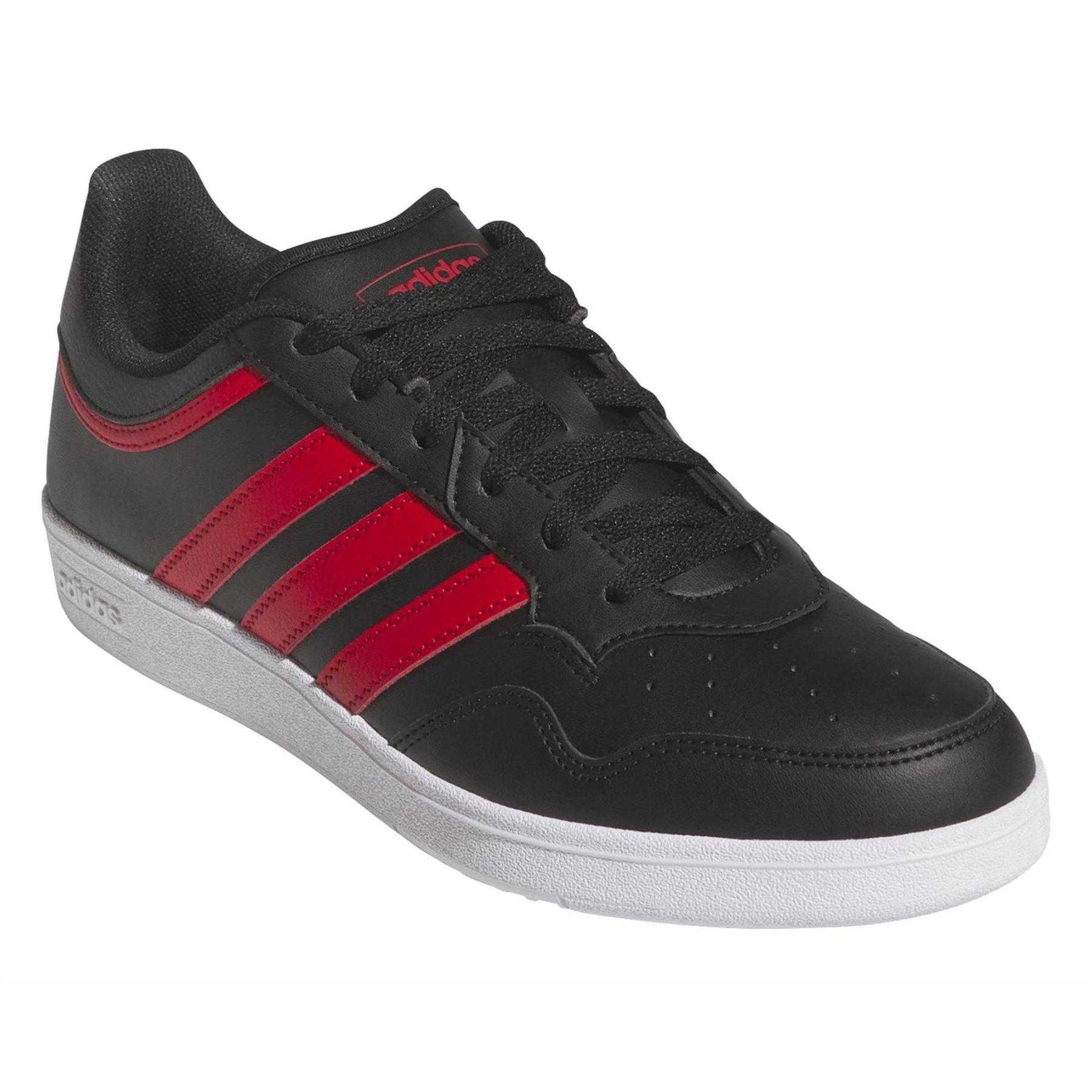 Core Black - Front - Adidas Womens-Ladies Hoops 4.0 Flat Trainers