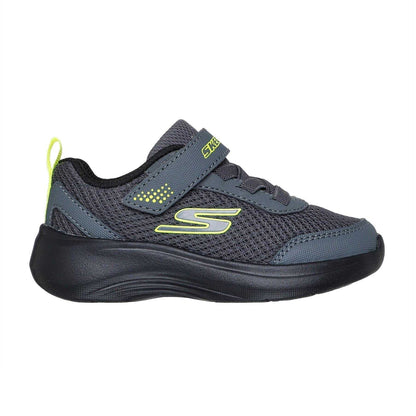 Charcoal - Side - Skechers Childrens-Kids Selectors Mesh Trainers
