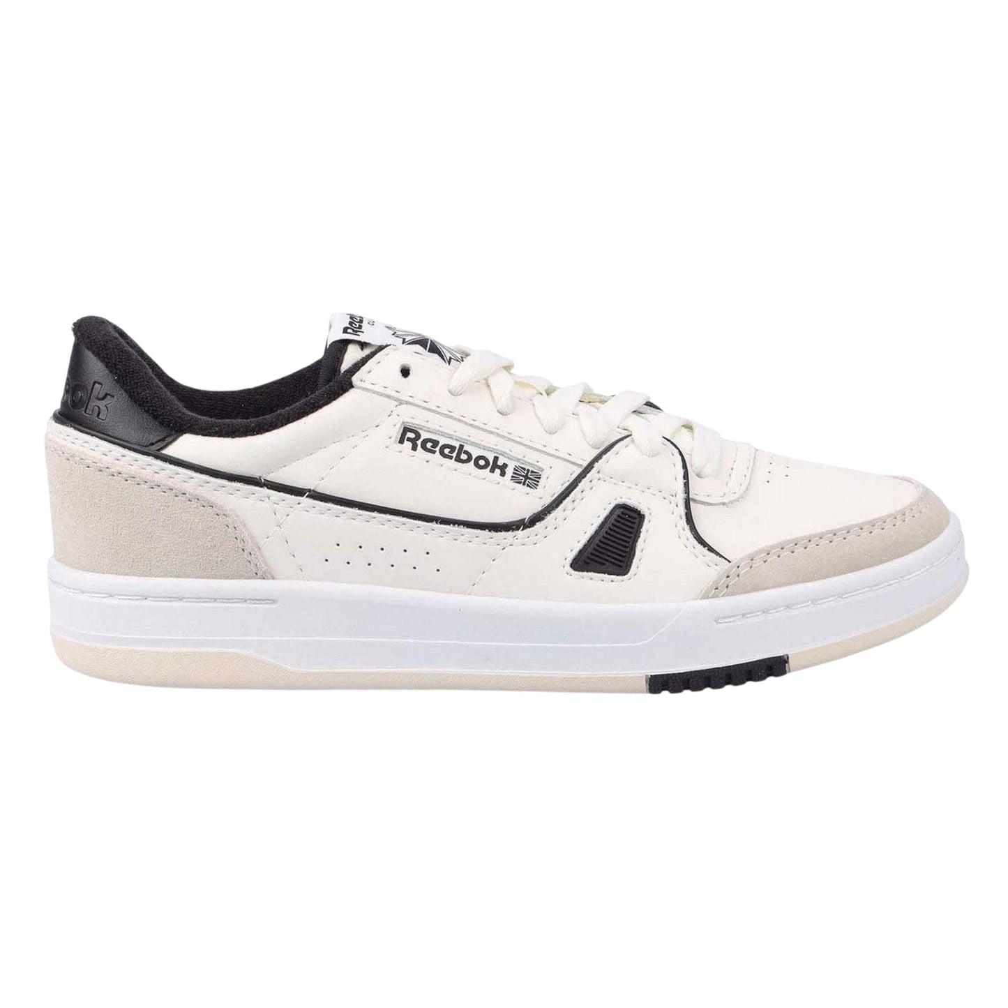 White - Side - Reebok Mens Suede Court Trainers