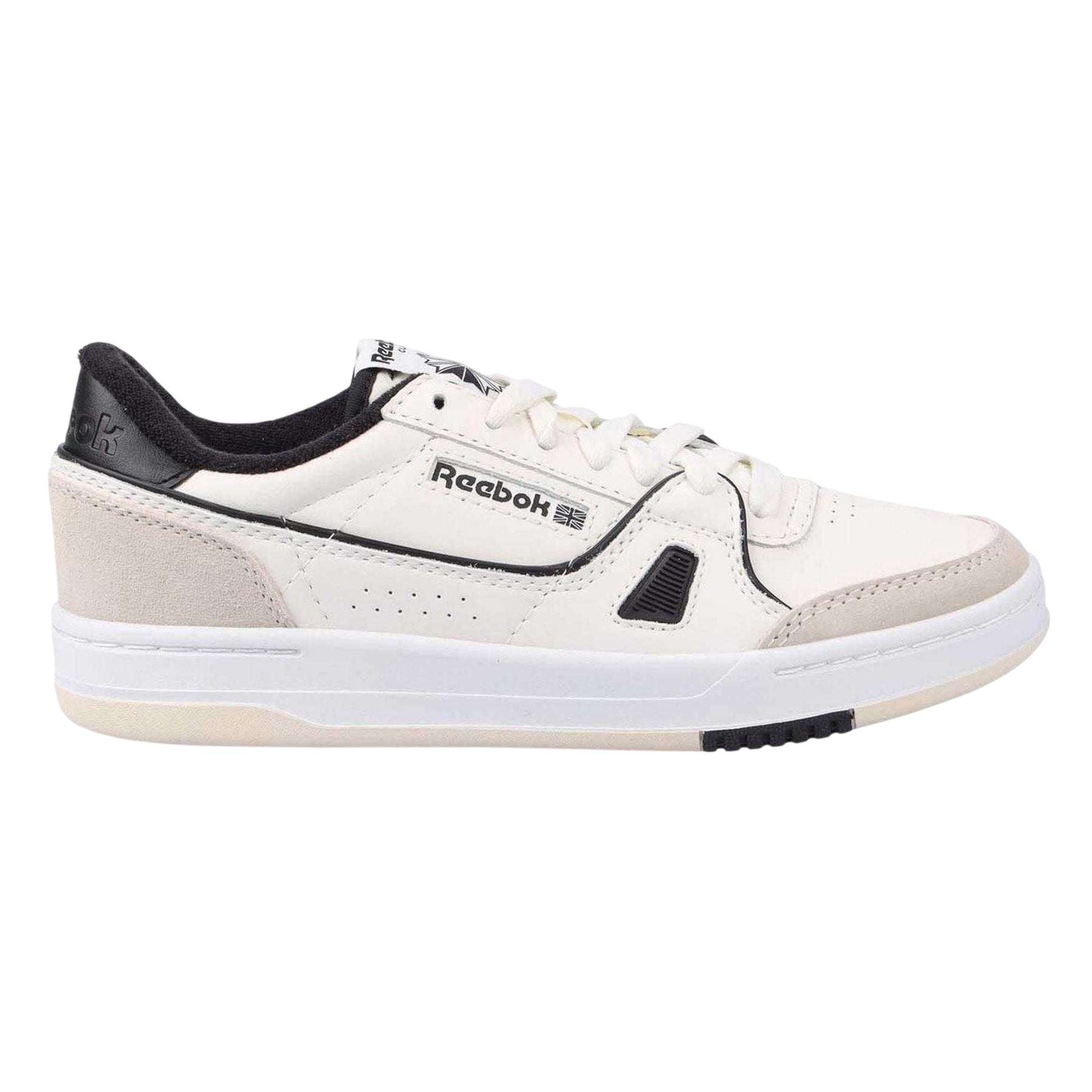 White - Side - Reebok Mens Suede Court Trainers