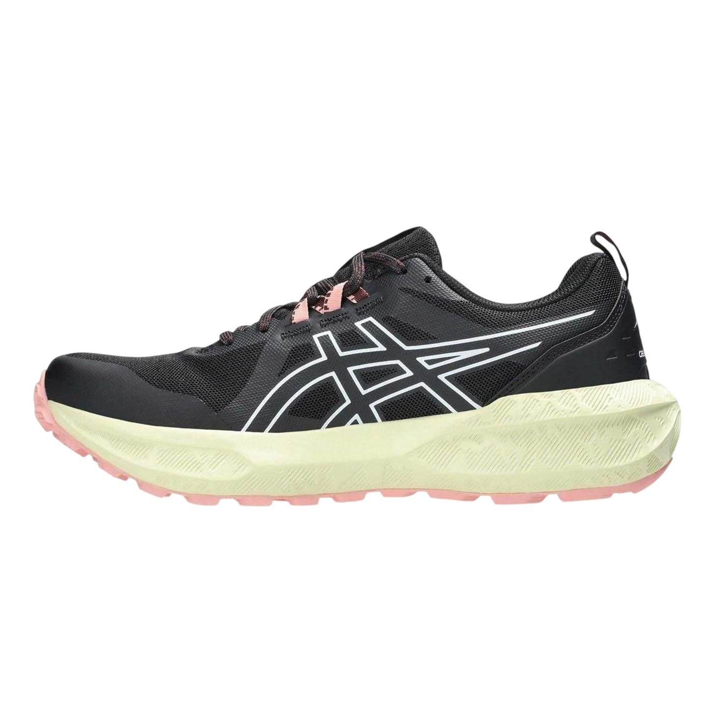 Black-White - Side - Asics Womens-Ladies Gel Sonoma 8 Running Shoes