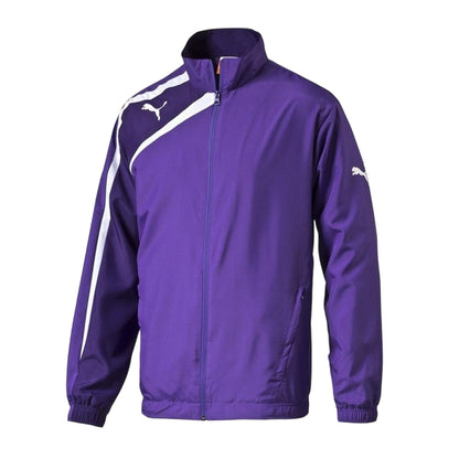 Purple - Front - Puma Boys Team Logo Woven Jacket