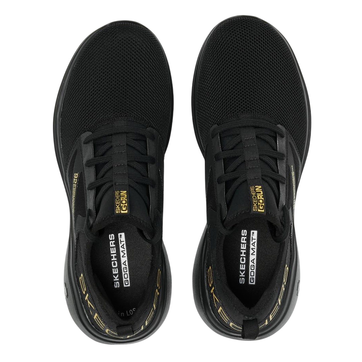 Black - Side - Skechers Womens-Ladies Go Run Fast Trainers