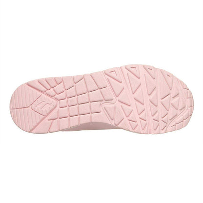 Pink - Lifestyle - Skechers Womens-Ladies Uno Stand On Air Wedge Trainers