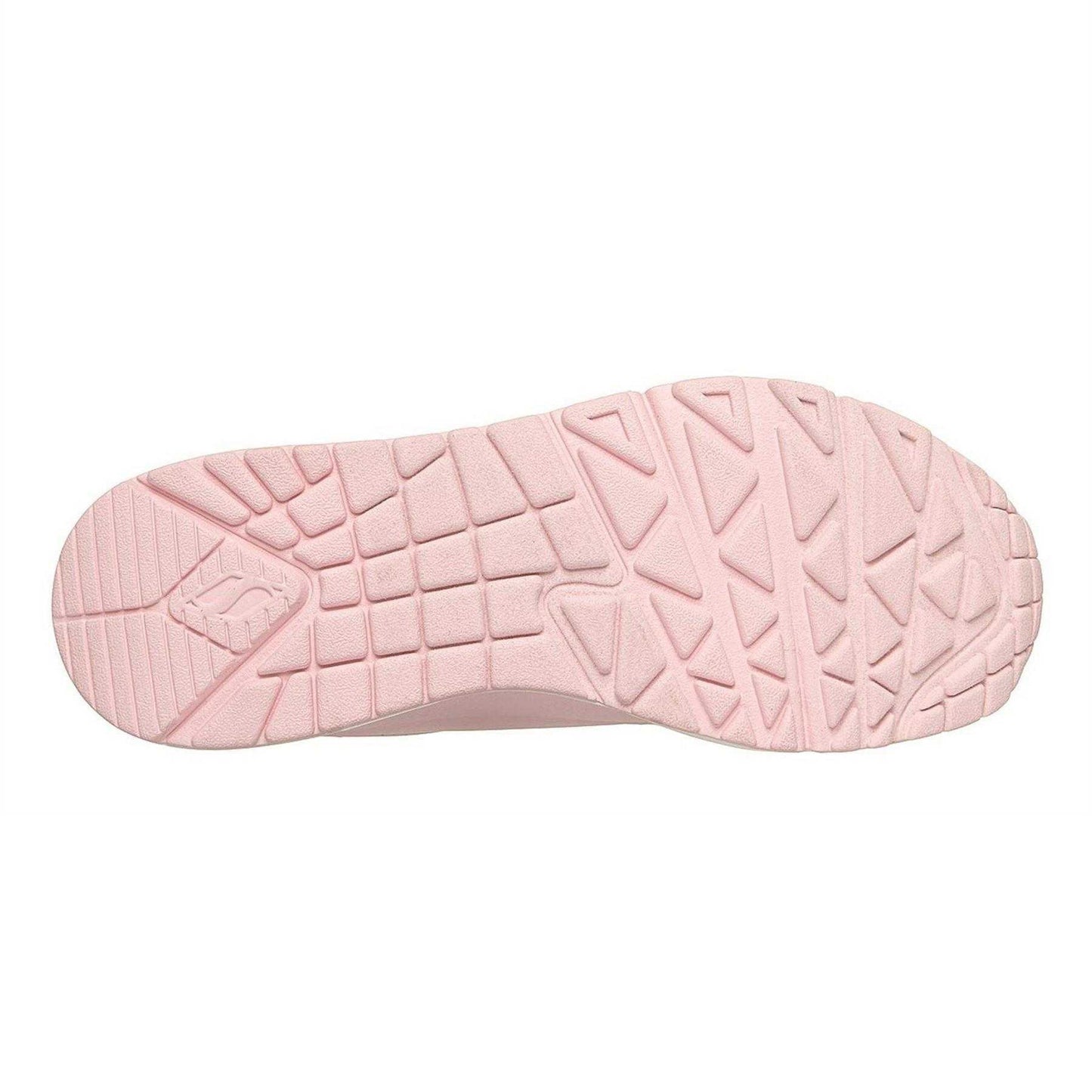 Pink-Metallic - Lifestyle - Skechers Womens-Ladies Uno Stand On Air Wedge Trainers