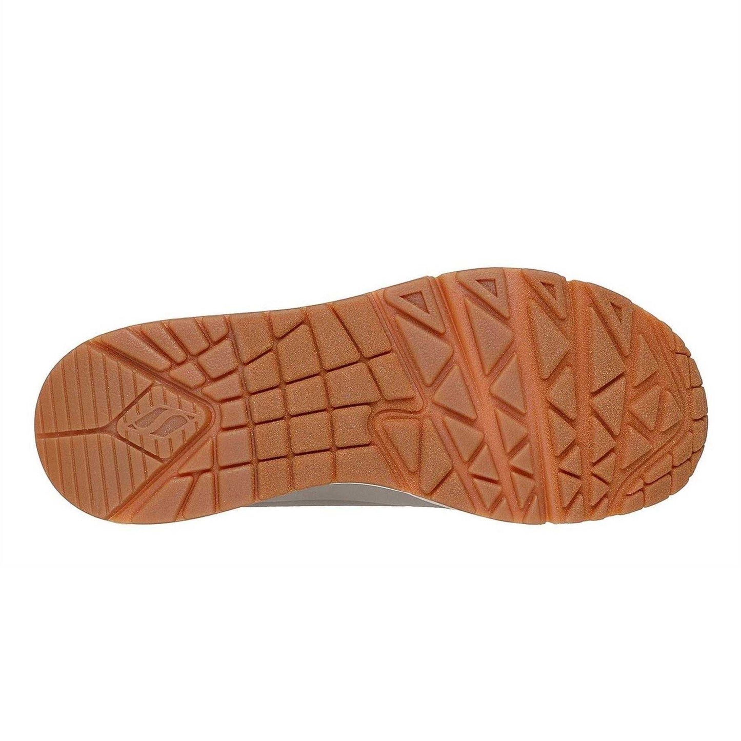 Beige - Lifestyle - Skechers Womens-Ladies Uno Stand On Air Wedge Trainers