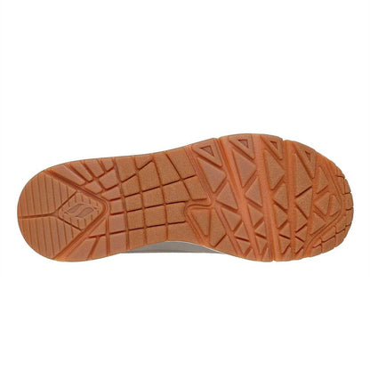 Beige - Lifestyle - Skechers Womens-Ladies Uno Stand On Air Wedge Trainers