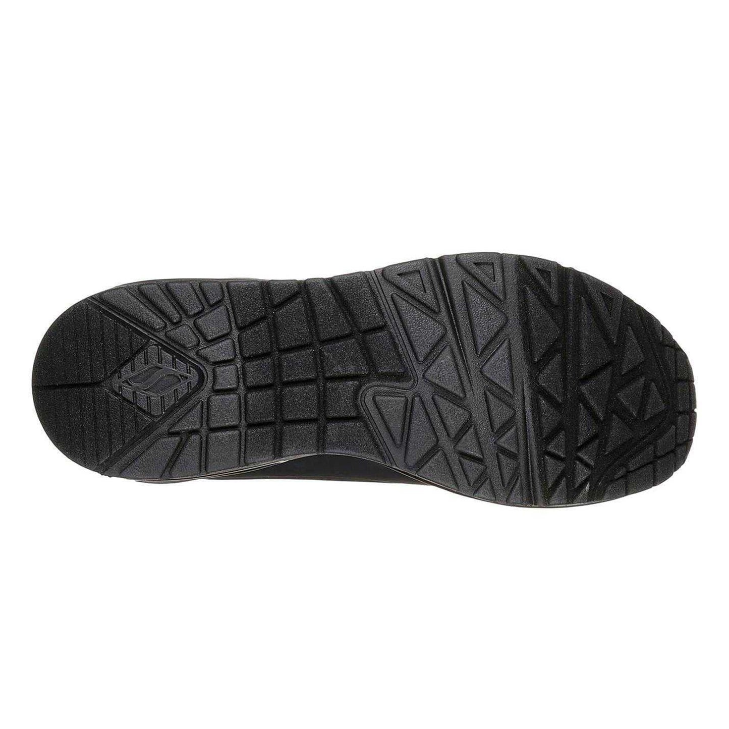 Black - Lifestyle - Skechers Womens-Ladies Uno Stand On Air Wedge Trainers