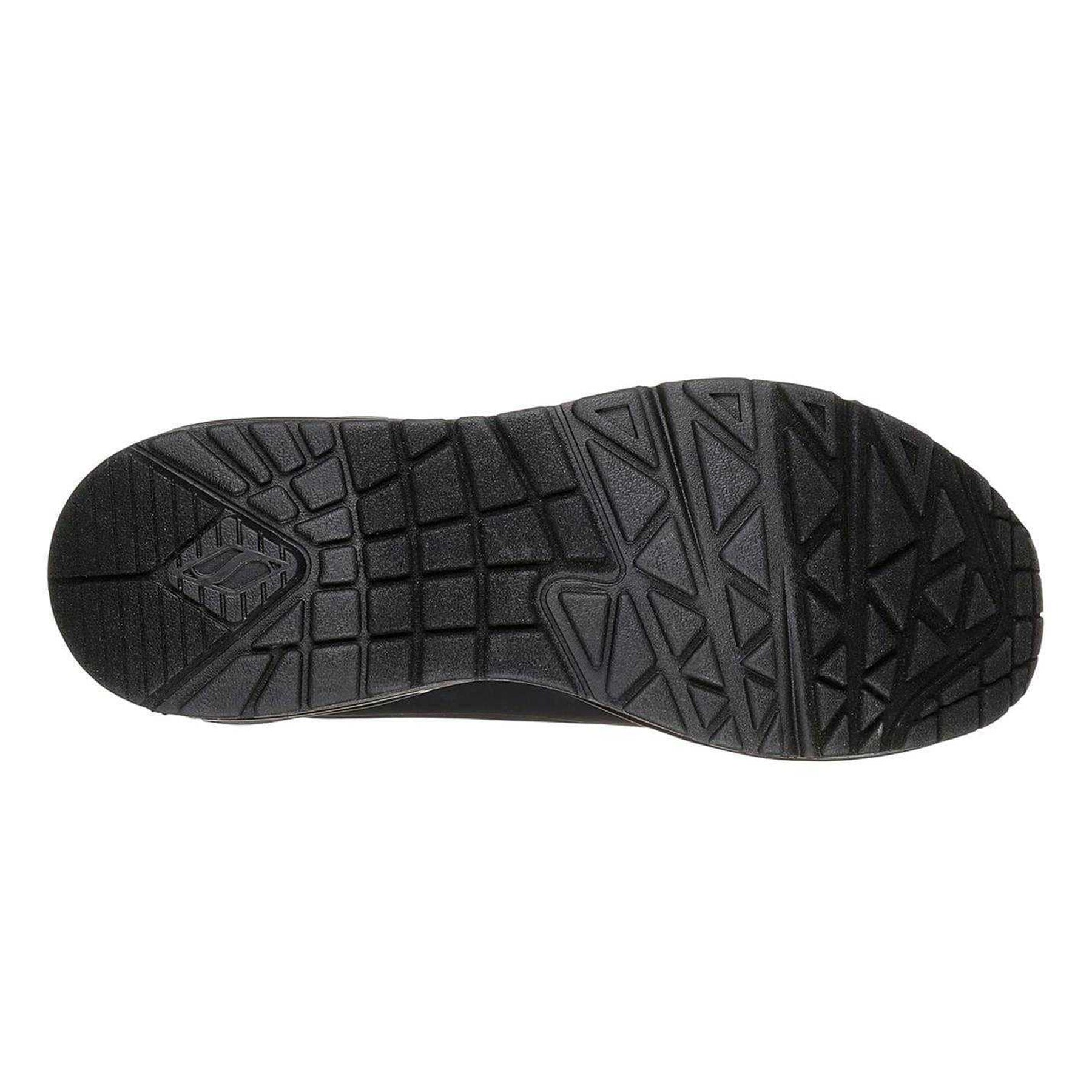 Black - Lifestyle - Skechers Womens-Ladies Uno Stand On Air Wedge Trainers