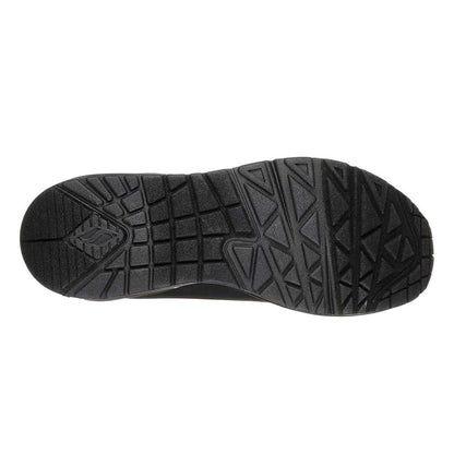 Black - Lifestyle - Skechers Womens-Ladies Uno Stand On Air Wedge Trainers