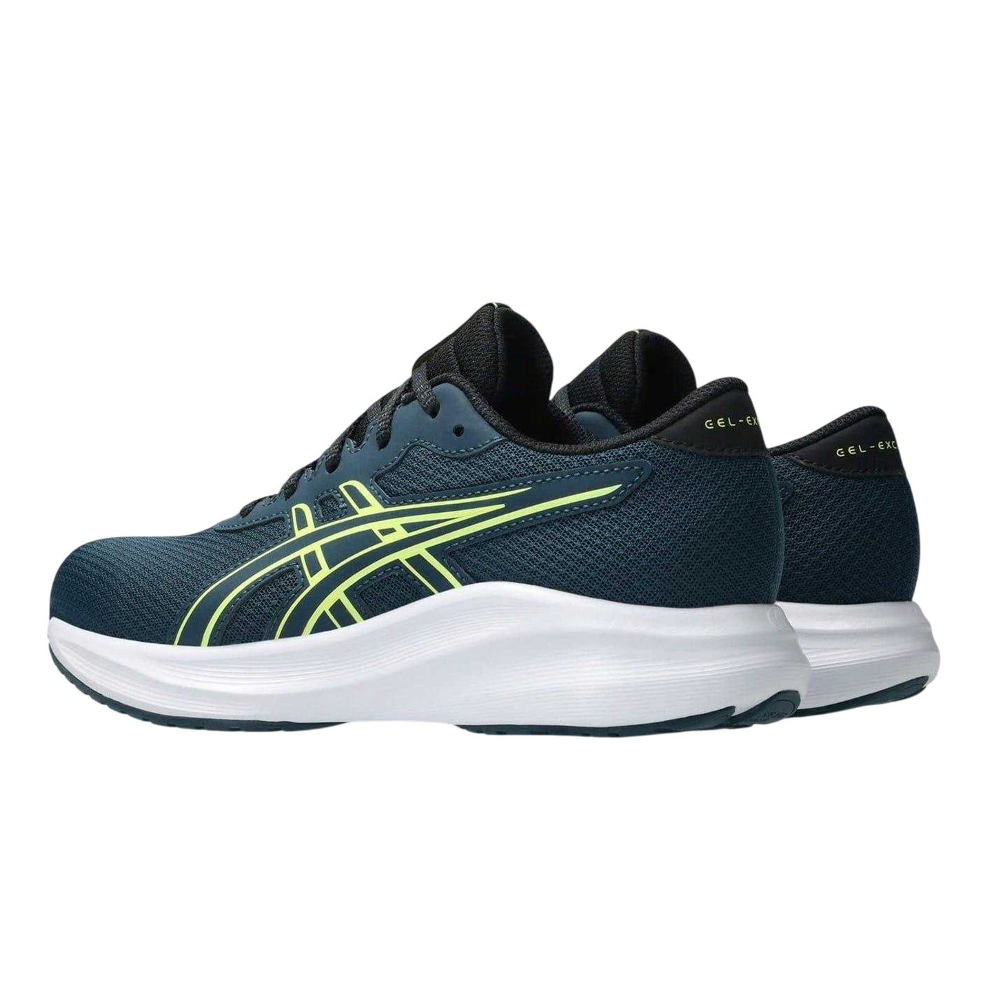 Teal-Citron - Back - Asics Childrens-Kids Gel Excite 11 Gs Shoes