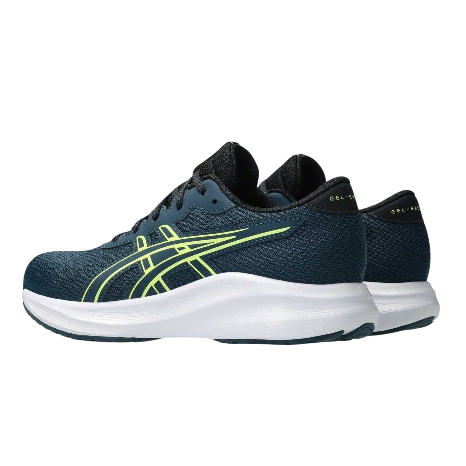 Teal-Citron - Back - Asics Childrens-Kids Gel Excite 11 Gs Shoes