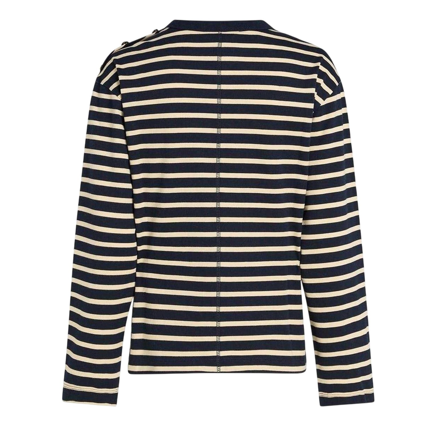 Abyss Blue - Back - Tommy Hilfiger Womens-Ladies Striped Organic Cotton Relaxed Fit Tank Top