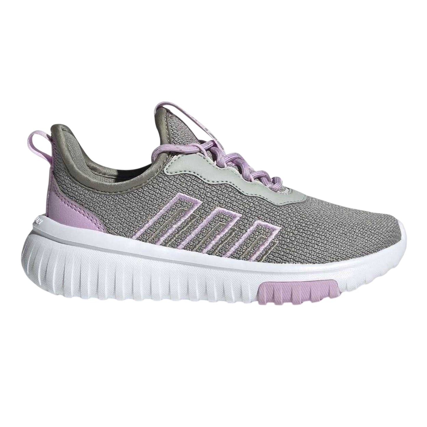 Grey-Lilac - Lifestyle - Adidas Childrens-Kids Kaptir 4.0 Low Cut Trainers