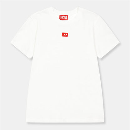 White - Front - Diesel Girls Diego T-Shirt