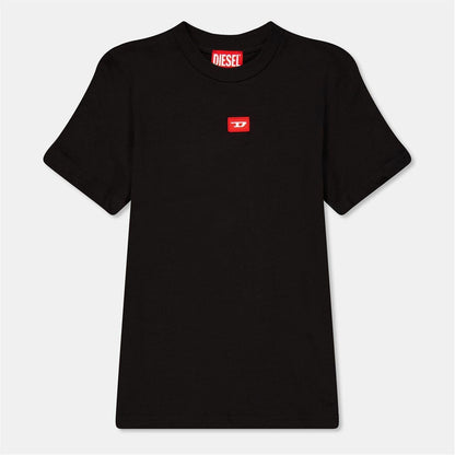 Black - Front - Diesel Girls Diego T-Shirt