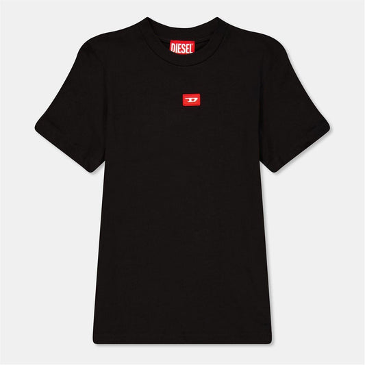 Black - Front - Diesel Girls Diego T-Shirt