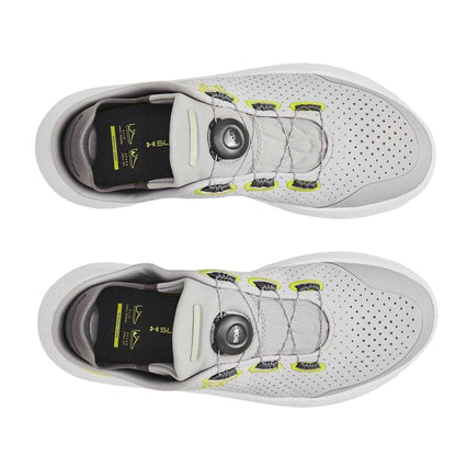 Grey - Side - Under Armour Mens BOA Lacing System Trainers