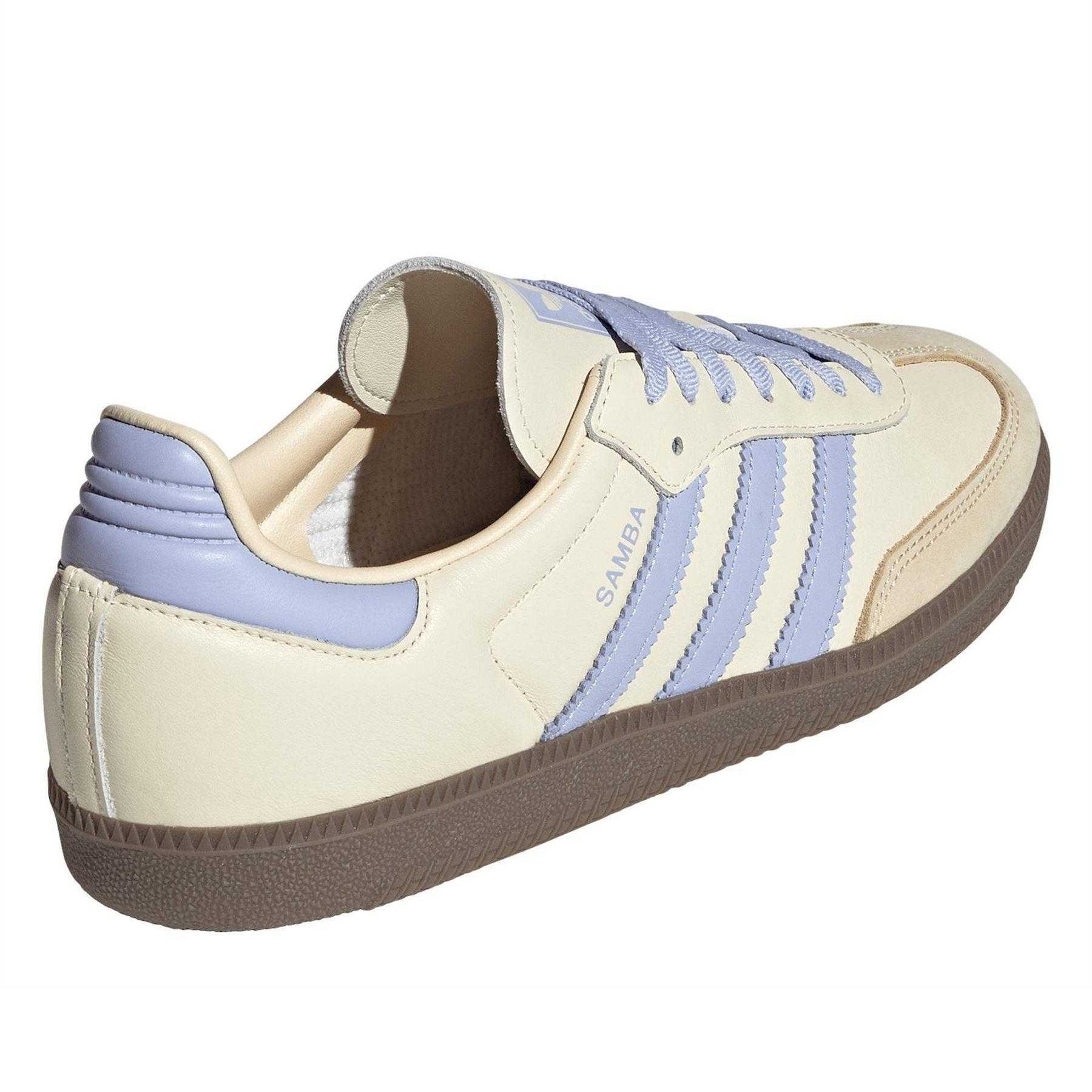 Cream - Back - Adidas Womens-Ladies Samba OG Leather Trainers