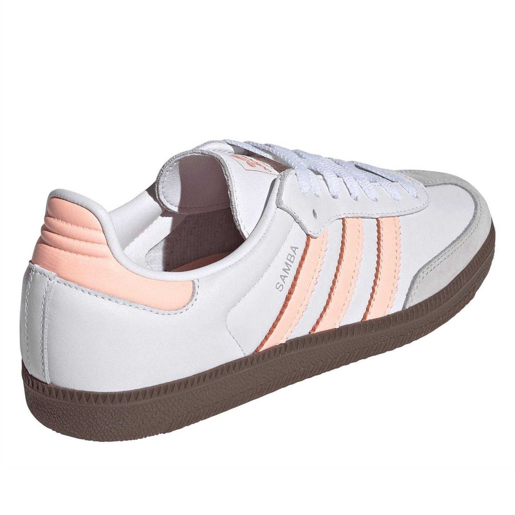 White - Back - Adidas Womens-Ladies Samba OG Leather Trainers