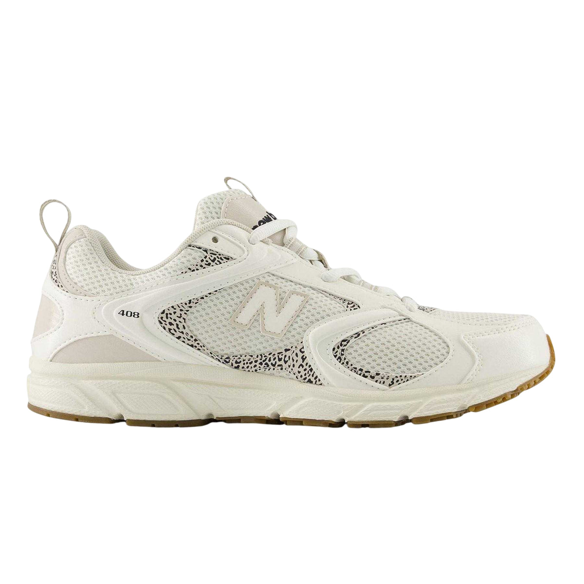 White - Back - New Balance Womens-Ladies 408 V1 Animal Print Mesh Trainers