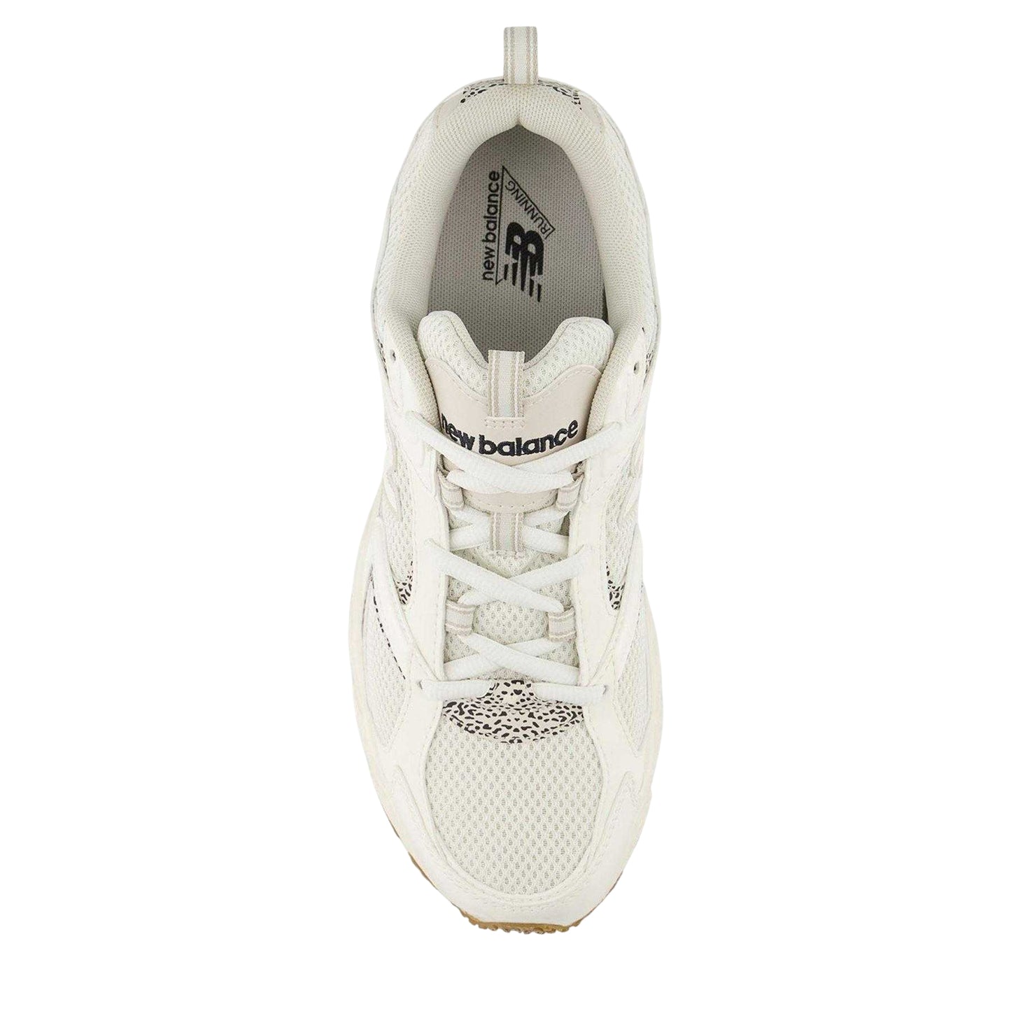 White - Side - New Balance Womens-Ladies 408 V1 Animal Print Mesh Trainers
