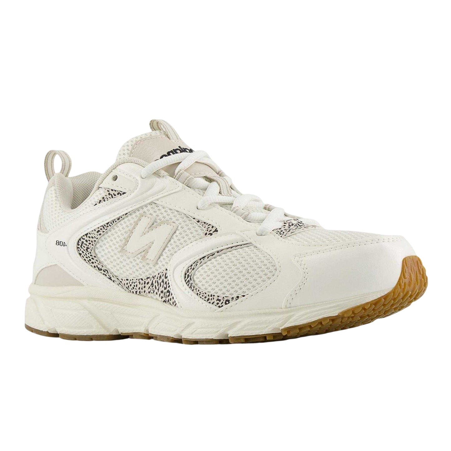White - Front - New Balance Womens-Ladies 408 V1 Animal Print Mesh Trainers