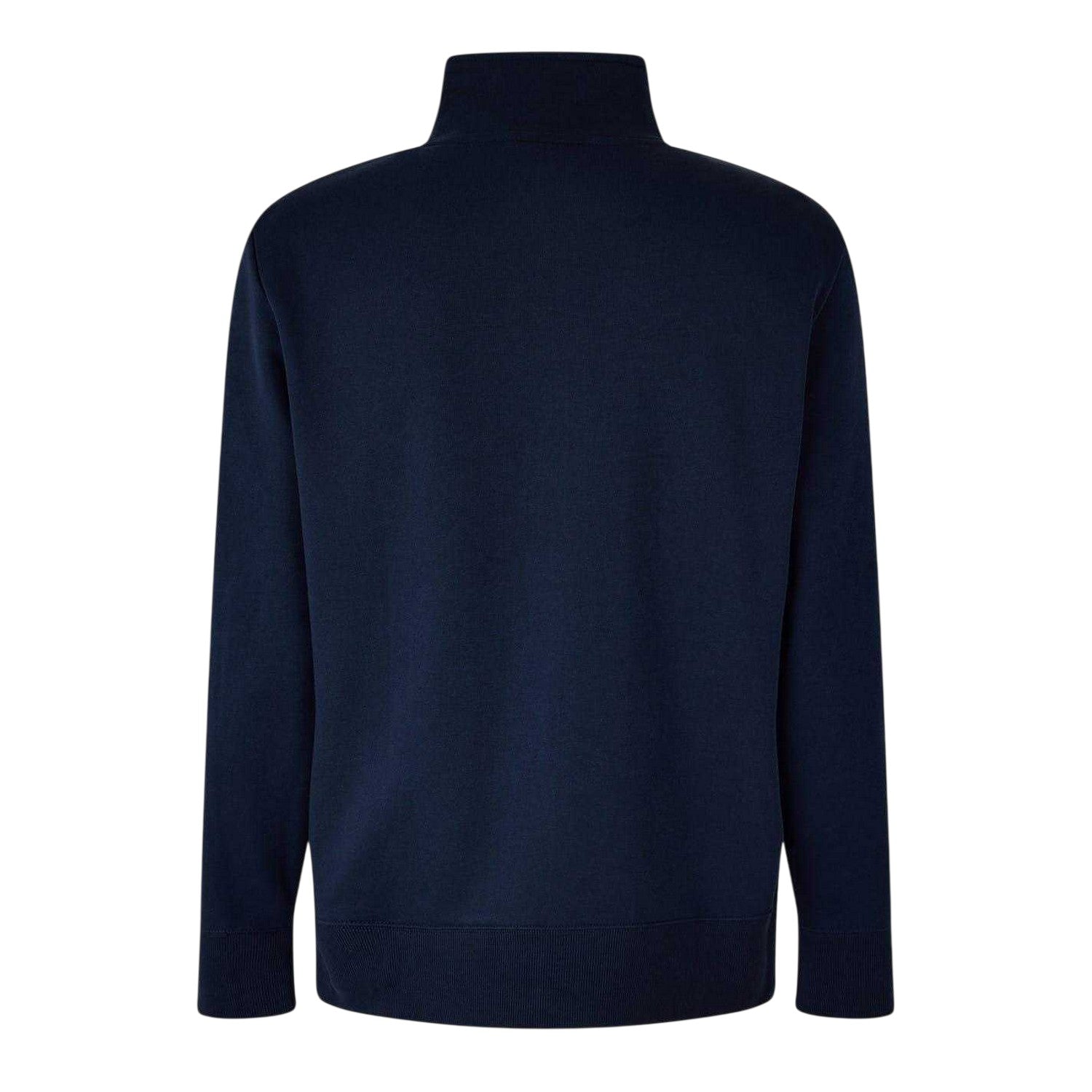 Evening Blue - Back - Gant Mens Fleece Quarter Zip Sweatshirt