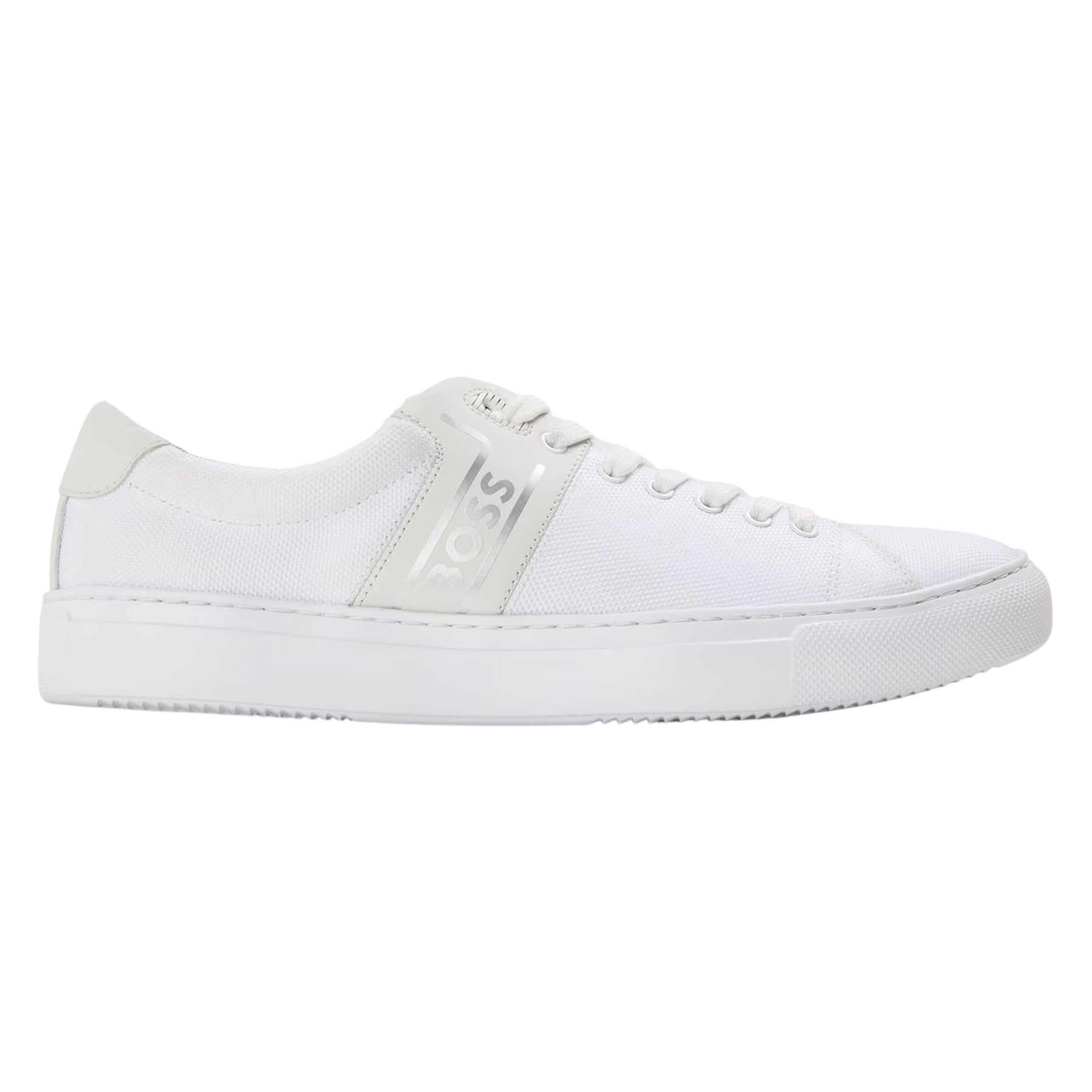White - Front - Boss Mens Enlight Tenn Trainers