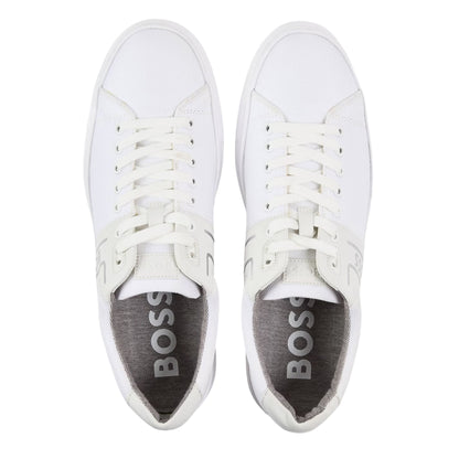 White - Side - Boss Mens Enlight Tenn Trainers