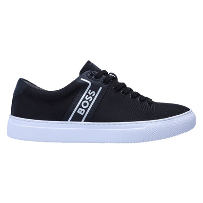 Black - Front - Boss Mens Enlight Tenn Trainers