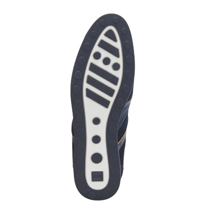 Navy - Pack Shot - Boss Mens Stiven Suede Trainers