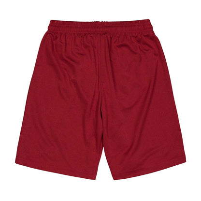 Burgundy - Back - Puma Childrens-Kids Team Logo Football Shorts