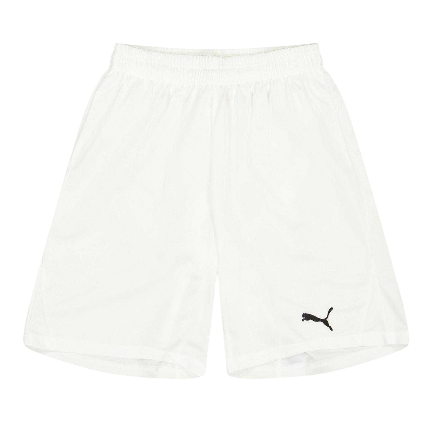 White - Front - Puma Childrens-Kids Team Logo Football Shorts